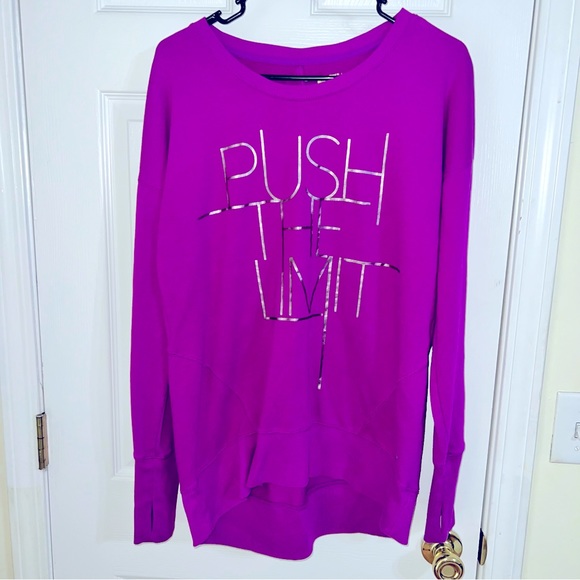 Medium Purple Tunic Active Ware Sweater - Picture 1 of 8